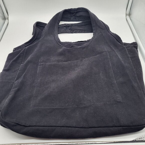 Lauren Moshi Beverly Hills Canvas Tote Bag Lips Eyes Red Black - Picture 10 of 14